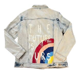 BBJ denim jacket women’s large